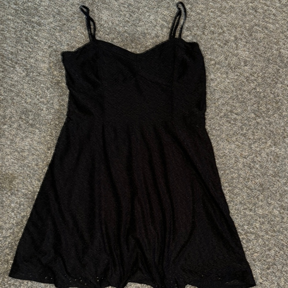Aeropostale Black Embellished Lace Dress